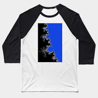 Mandelbrot Set Fractal Detail I blue Baseball T-Shirt